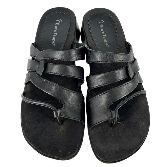Bare Traps Strappy Spring Summer Slip On Thong Sandals Black Size 7.5M - Picture 2 of 16